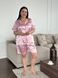 Рожева піжама для дівчат PLUS SIZE з шортами DO3612 фото 11