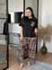 Жіноча піжама PLUS SIZE з леопардовим принтом DO3621/1 фото 4