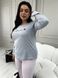 Затишна піжама домашній костюм PLUS SIZE DO2773 фото 4