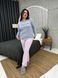 Затишна піжама домашній костюм PLUS SIZE DO2773 фото 14