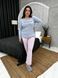 Затишна піжама домашній костюм PLUS SIZE DO2773 фото 11