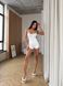 Нежная пижама-комбинезон с деликатным кружевом, белая 1020/85-S фото 2