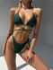Барвистий купальник, темно-зелений S 353/96_S фото 1