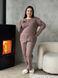Тепла жіноча піжама PLUS SIZE з мікрофлісу DO3920 фото 3