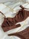 Коричневий розкішний комплект белья DO3820/1-M фото 10
