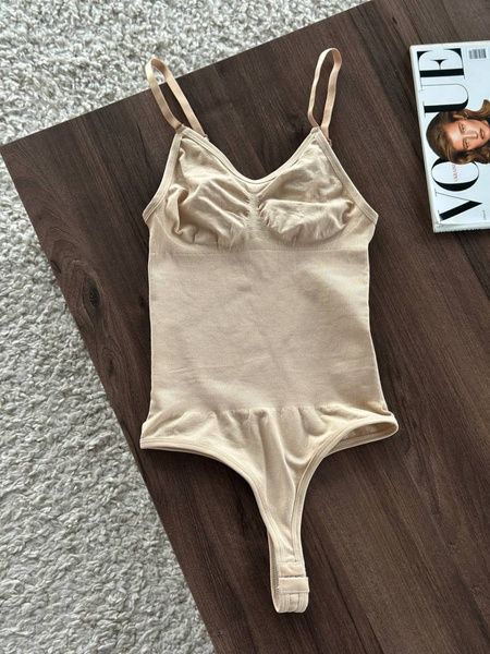 Бежевое корректирующее боди, S DO3853 фото