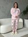 Тепла рожева піжама в розмірі PLUS SIZE DO3400/2 фото 4