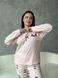Тепла рожева піжама в розмірі PLUS SIZE DO3400/2 фото 5