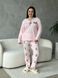 Тепла рожева піжама в розмірі PLUS SIZE DO3400/2 фото 2