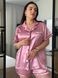 Рожева піжама в сердечко PLUS SIZE сорочка з шортами DO3643 фото 5