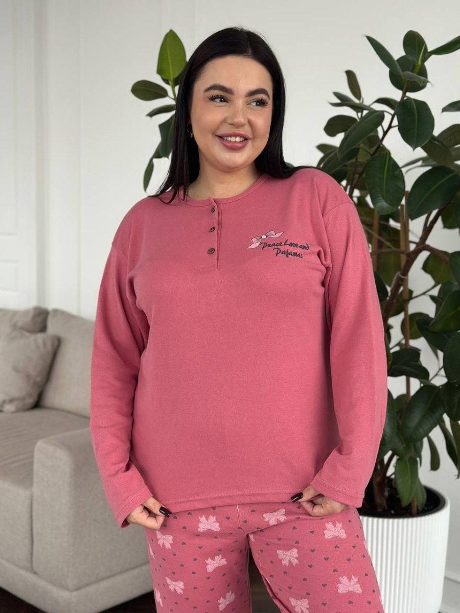 М&rsquo;яка, затишна та ідеальна піжама PLUS SIZE DO3891/1 фото