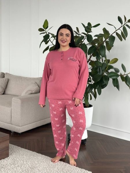 М&rsquo;яка, затишна та ідеальна піжама PLUS SIZE DO3891/1 фото