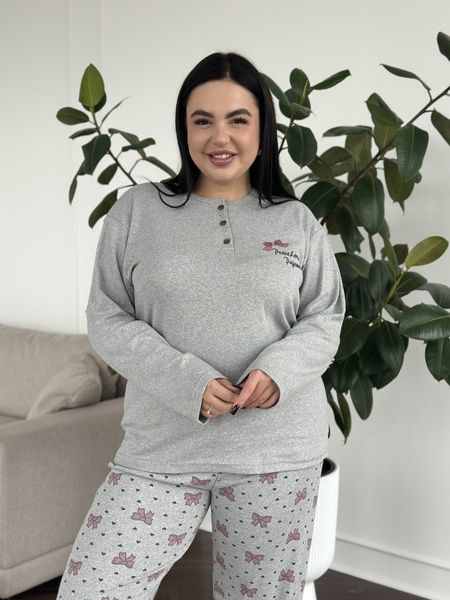М&rsquo;яка, затишна та ідеальна піжама PLUS SIZE DO3891/2 фото