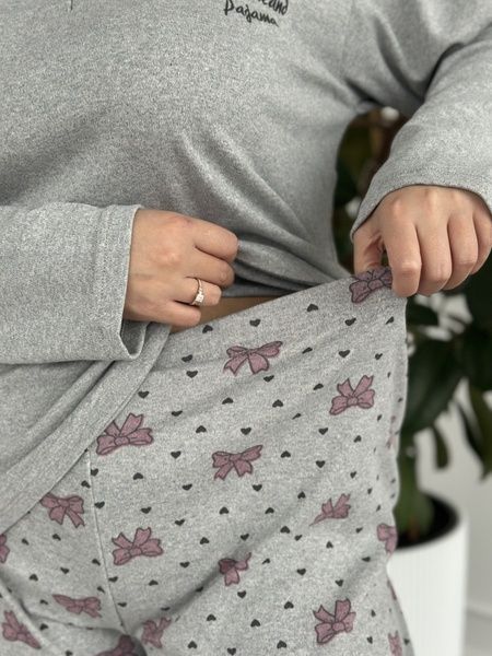 М&rsquo;яка, затишна та ідеальна піжама PLUS SIZE DO3891/2 фото