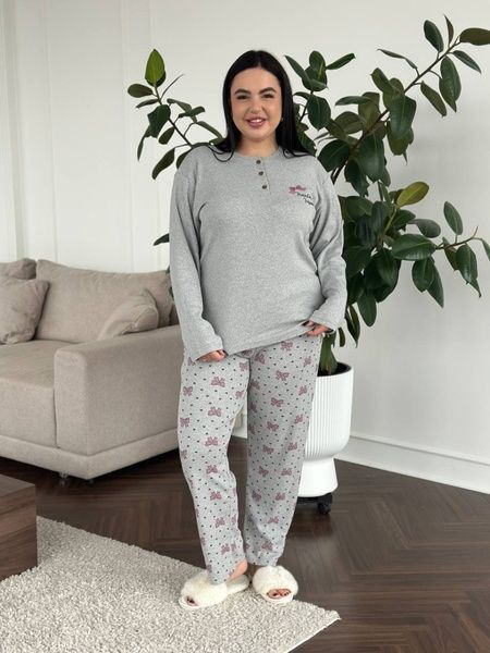М&rsquo;яка, затишна та ідеальна піжама PLUS SIZE DO3891/2 фото