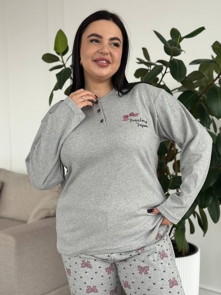 М&rsquo;яка, затишна та ідеальна піжама PLUS SIZE DO3891/2 фото