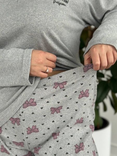 М&rsquo;яка, затишна та ідеальна піжама PLUS SIZE DO3891/2 фото