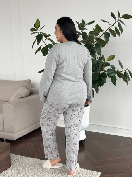 М&rsquo;яка, затишна та ідеальна піжама PLUS SIZE DO3891/2 фото