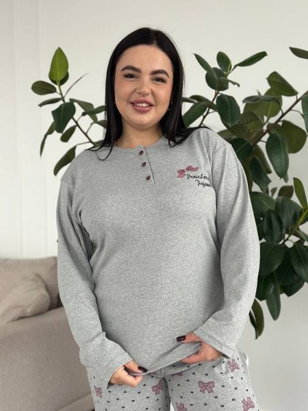 М&rsquo;яка, затишна та ідеальна піжама PLUS SIZE DO3891/2 фото