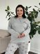 М&rsquo;яка, затишна та ідеальна піжама PLUS SIZE DO3891/2 фото 1