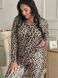 Леопардова піжама на ґудзиках Plus Size домашній костюм DO2569 фото 1