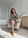 Леопардова піжама на ґудзиках Plus Size домашній костюм DO2569 фото 7